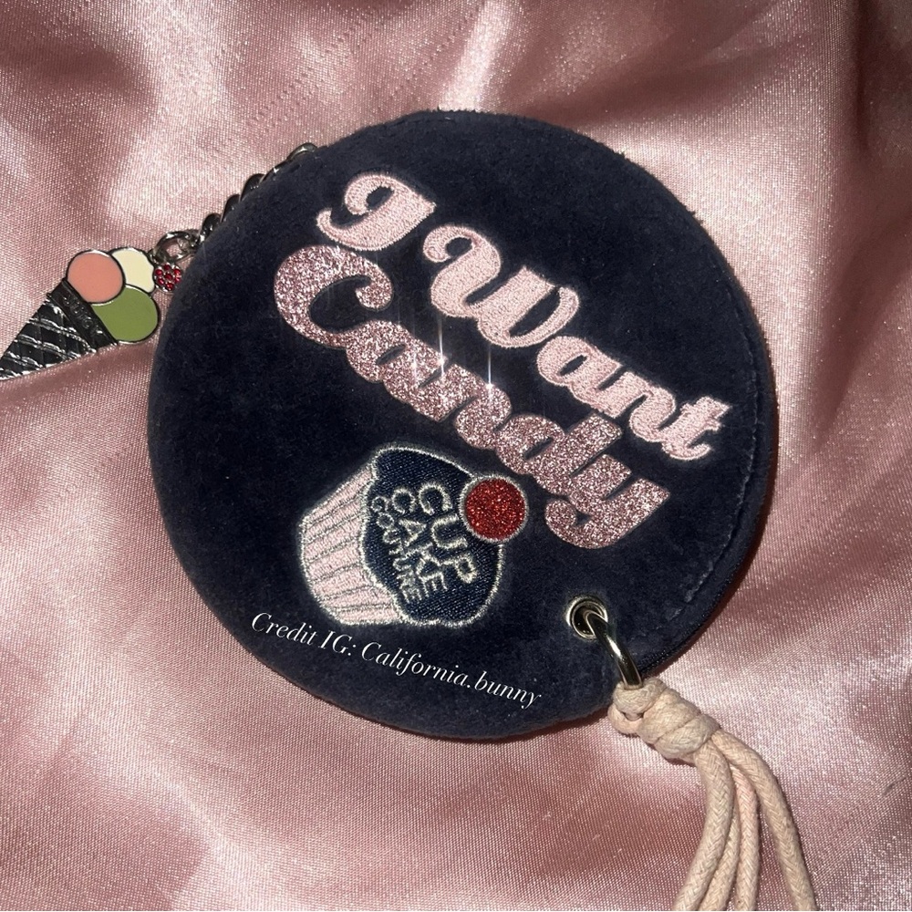Extremely Rare Vintage Juicy Couture “I Want Candy” 🍭💗Sample Coin Purse🧁🍬